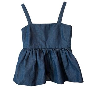 CO Blue Denim Top Size XS - Flawed